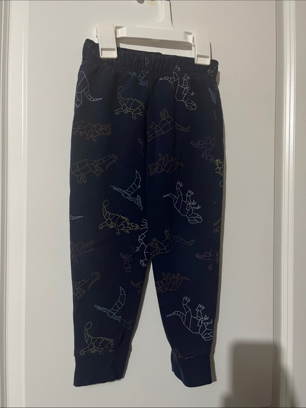 Cat & Jack Navy Joggers with Multicolor Dino Outline Print